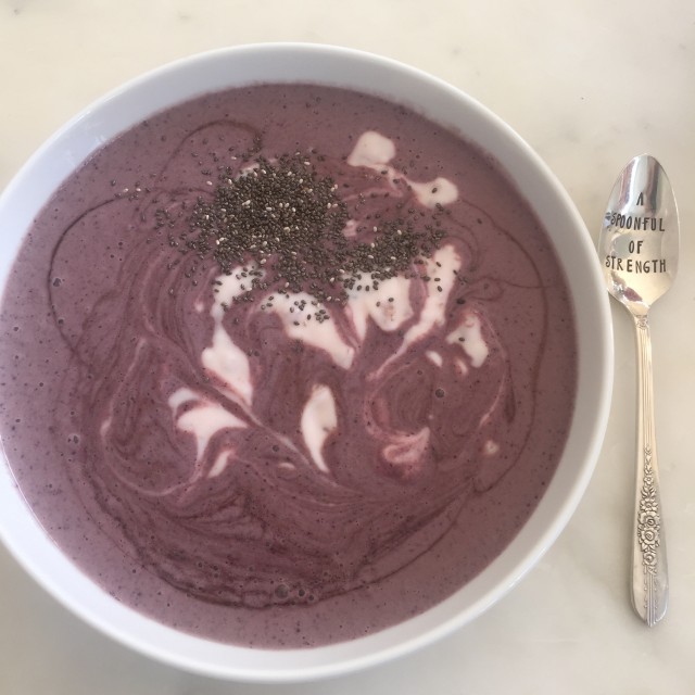 Buckwheat, Blueberry and Probiotic Smoothie Bowl